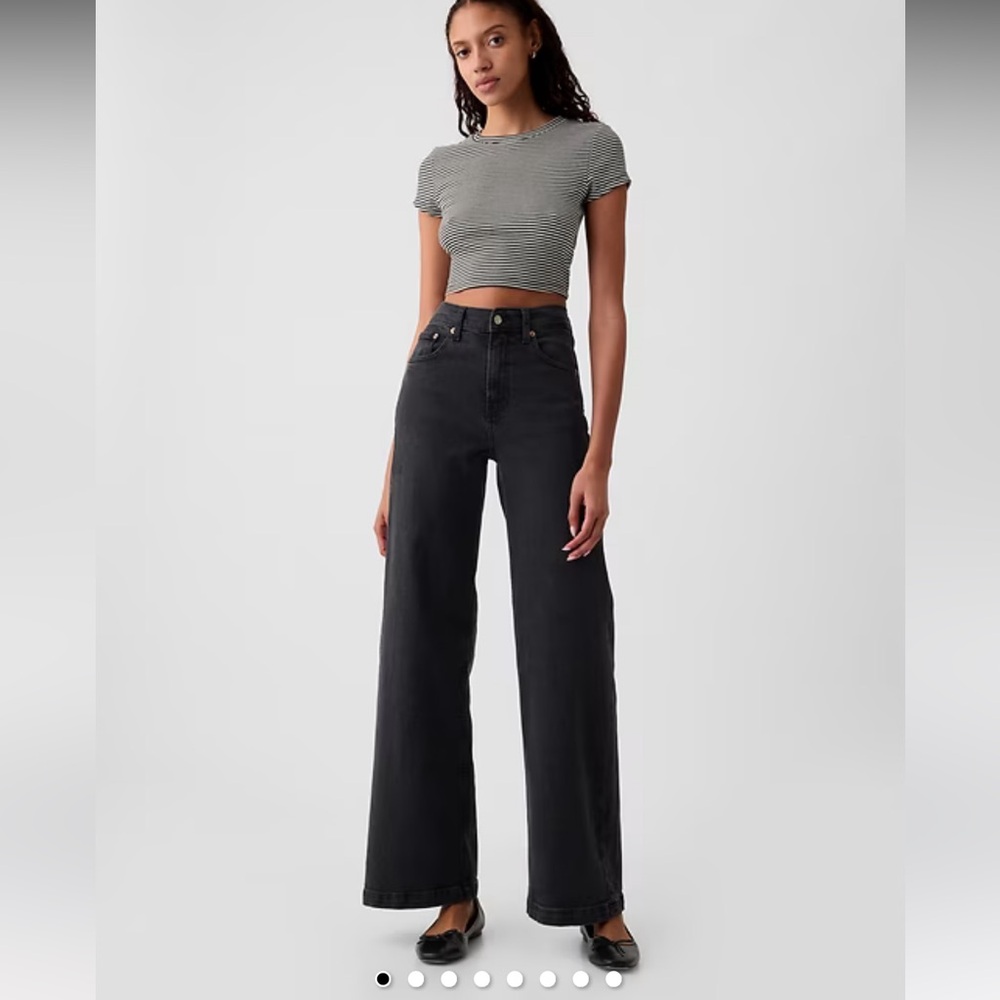 GAP High Rise Stride Wide-Leg Jeans New With Tags